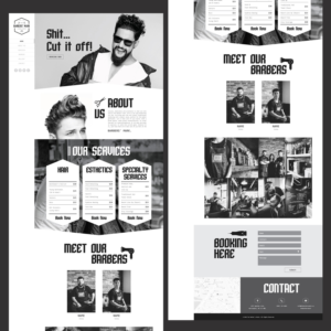 Diseño Web por Lee @ LoleepopDesign para THE BARBERS' MARK INC | Diseño #18167319