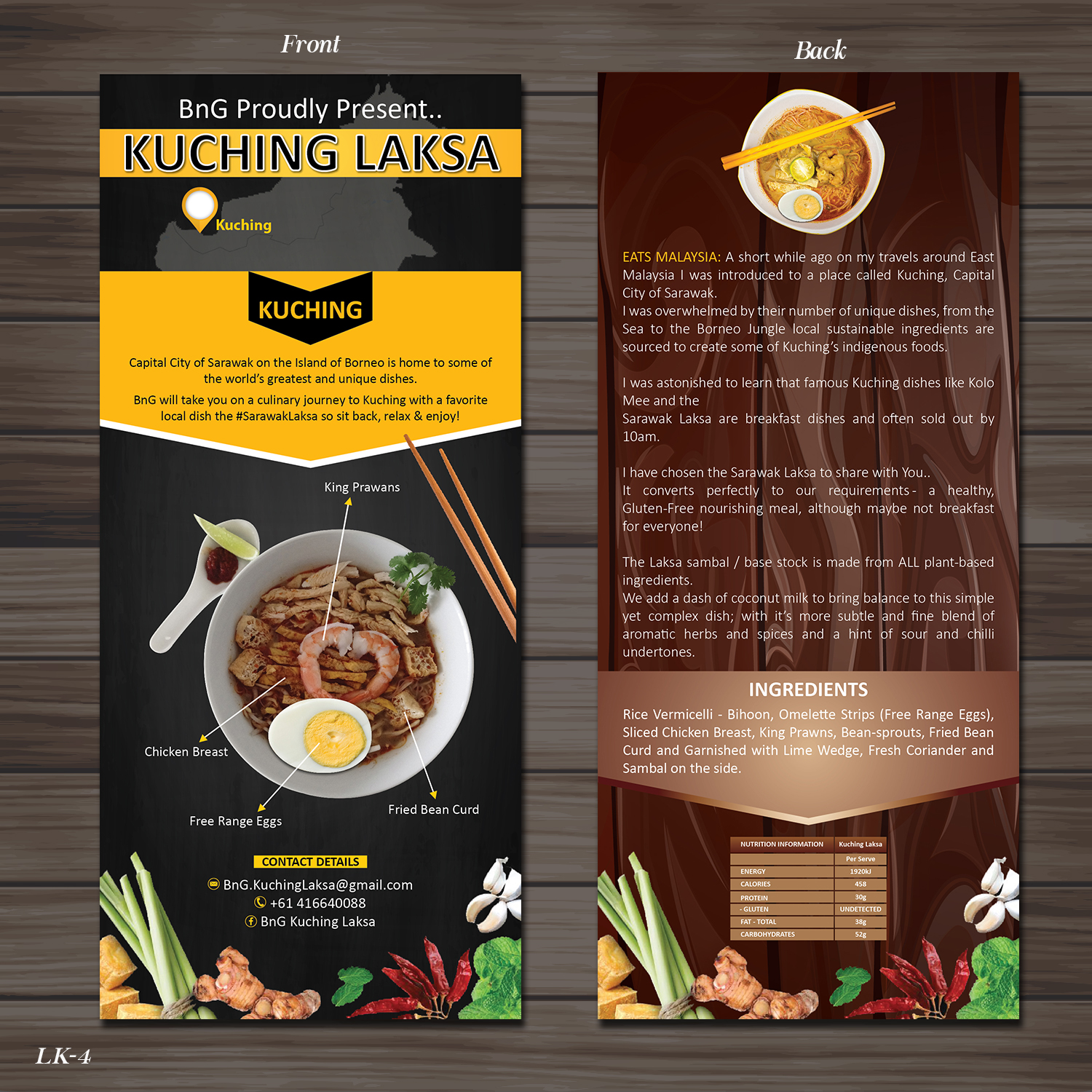 Modern Personable Food Production Flyer Design For Dogym Pty Ltd