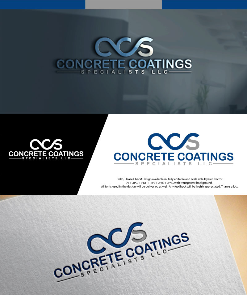 Logo Design by LogoMetric for Concrete Coatings Specialists LLC | Design: #18248496