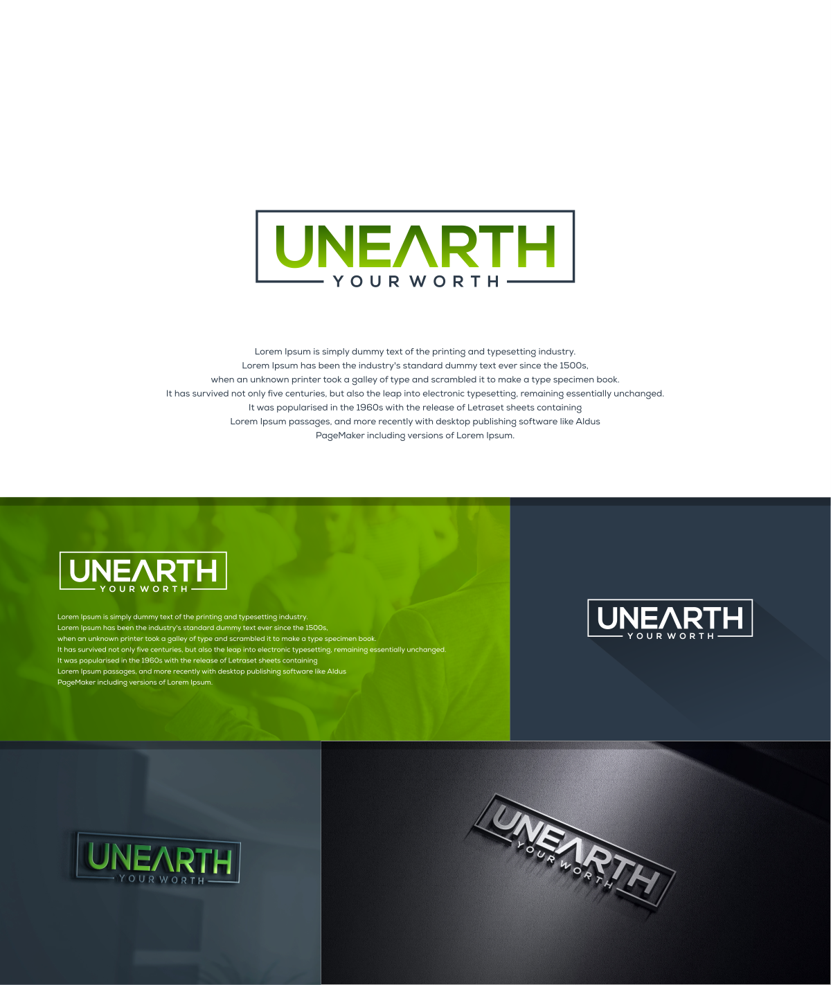 Logo Design by Artgo for Unearth Your Worth | Design #18367401