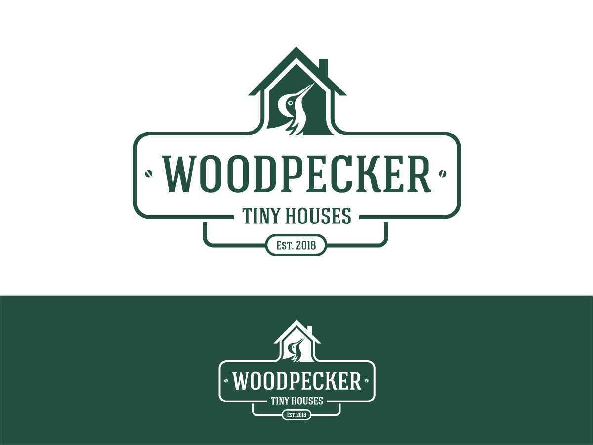 Logo Design by alidsmythe for Woodpecker Tiny Houses | Design #18161550