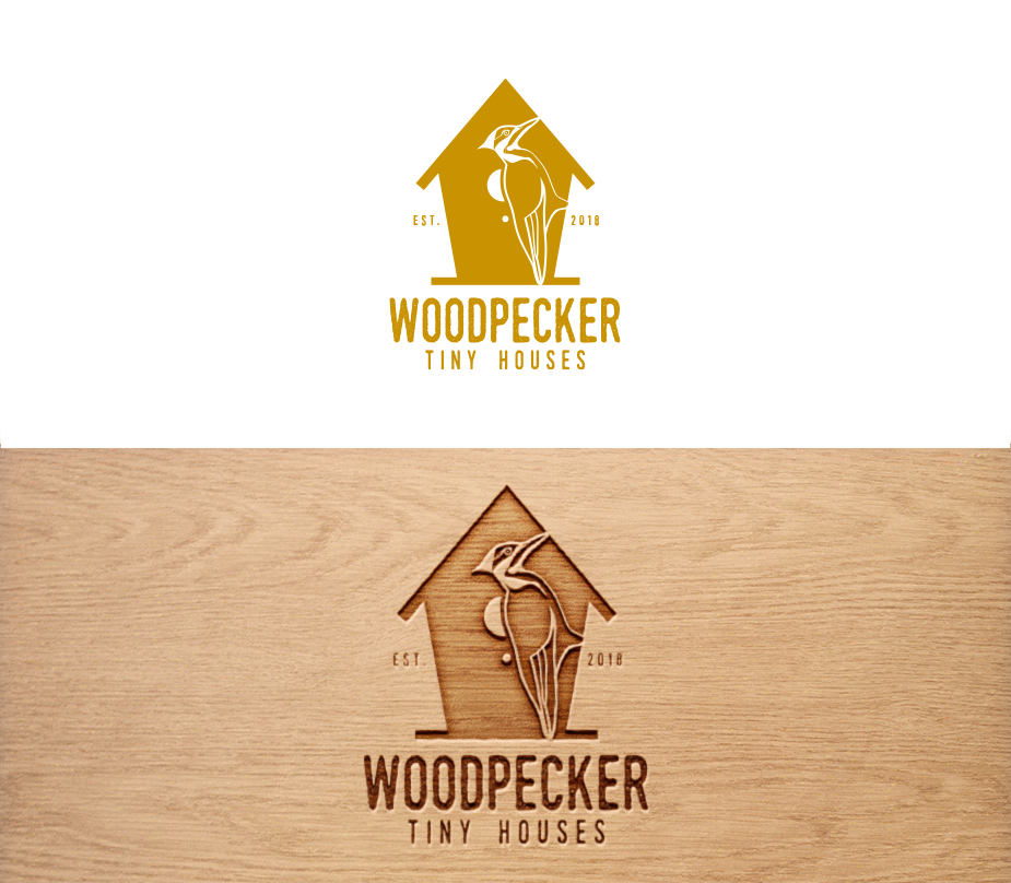 Logo-Design von trufya für Woodpecker Tiny Houses | Design #18194868