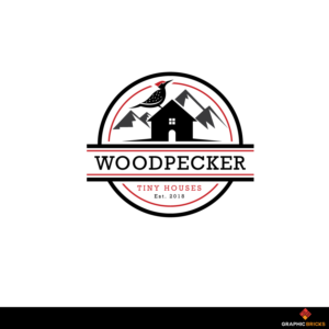 Woodpecker Tiny Houses. Est. 2018 | Logo Design by Graphic Bricks