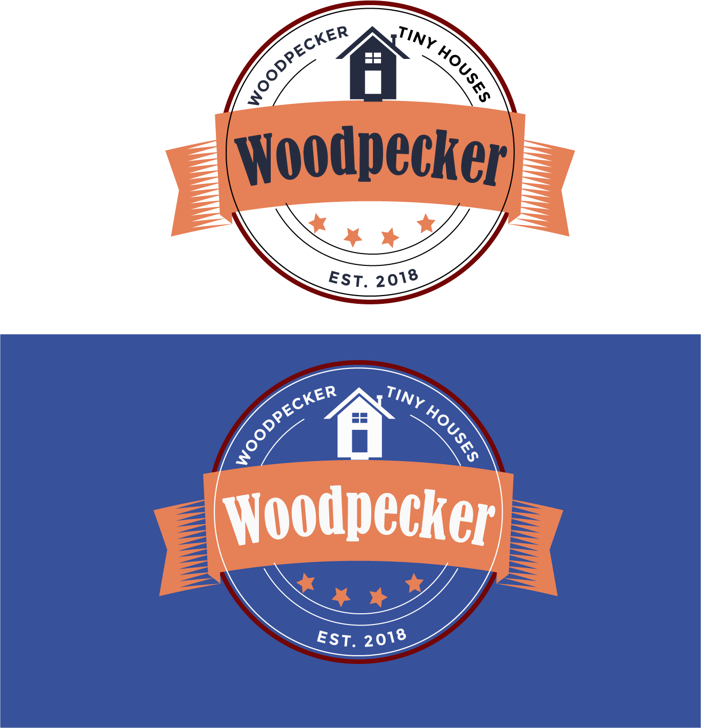 Logo Design by Grebowiec Peter for Woodpecker Tiny Houses | Design #18178077