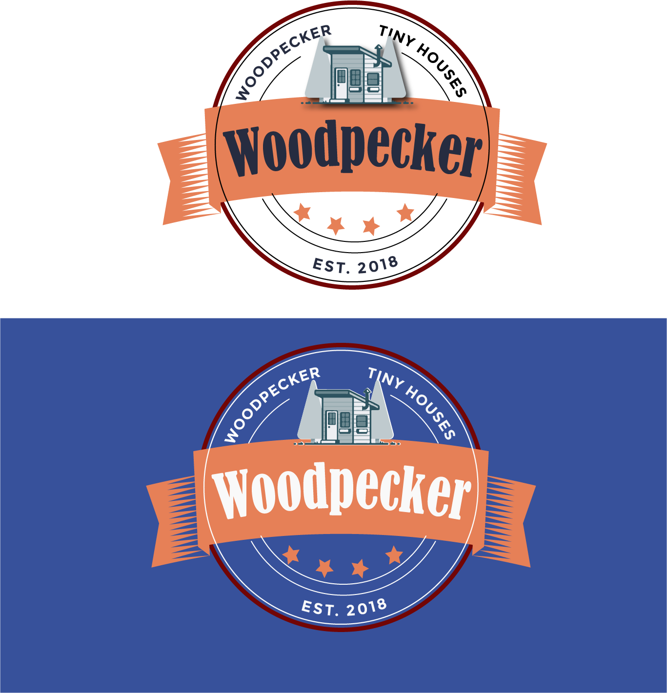 Logo Design by Grebowiec Peter for Woodpecker Tiny Houses | Design #18178078