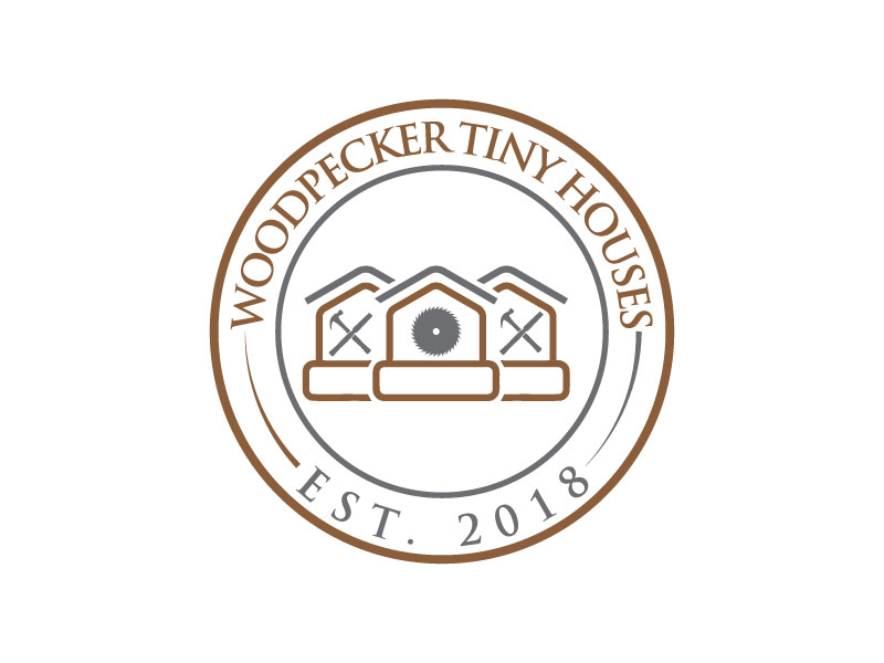 Logo Design by paper art 2 for Woodpecker Tiny Houses | Design #18181975