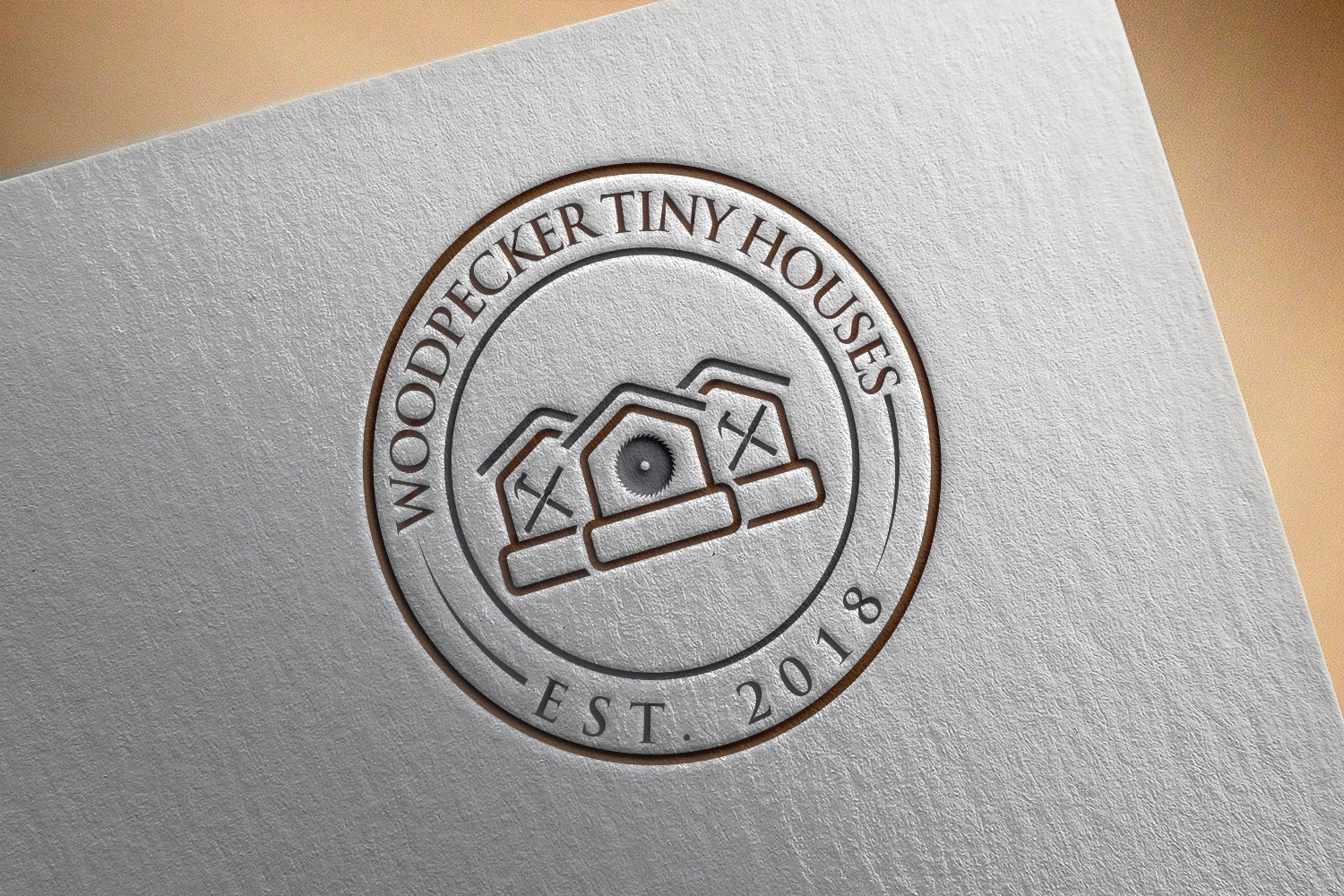 Logo Design by paper art 2 for Woodpecker Tiny Houses | Design #18181976