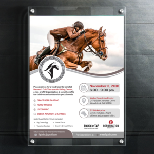 Flyer Design by creative.bugs for Heaven's Gait Therapeutic Riding, Inc. | Design: #18154843