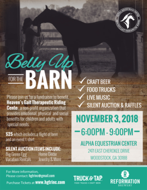 Belly Up for the Barn 2018 | Diseño de Flyer por TracyInspires