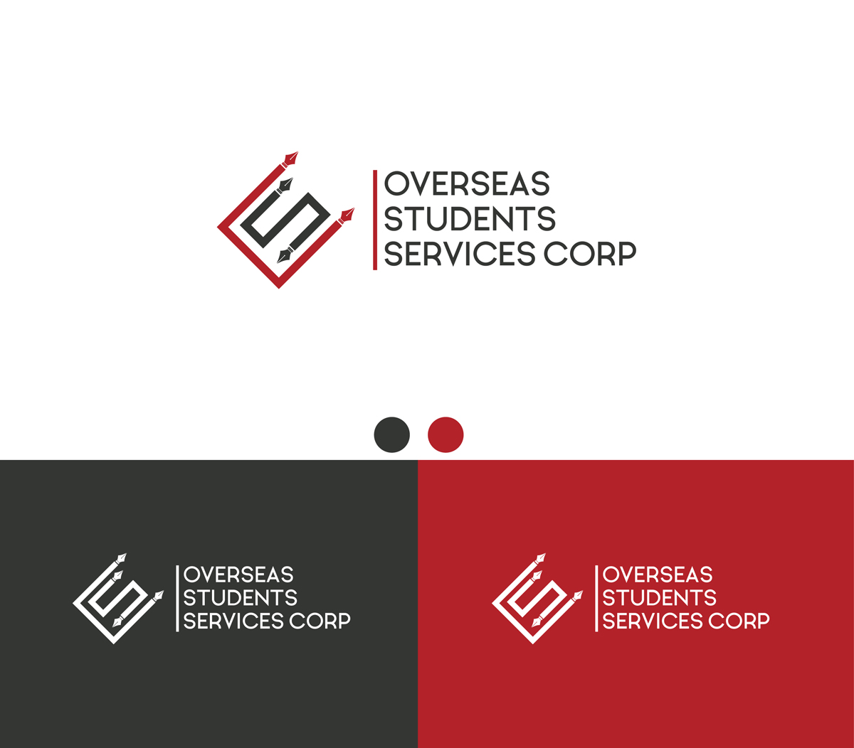 Logo-Design von Aqeel Momin für united states service center for overseas students,inc | Design #18183825
