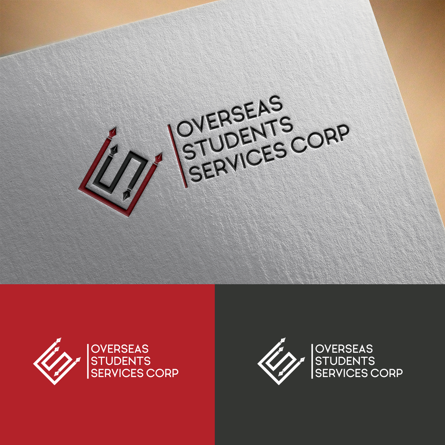 Logo-Design von Aqeel Momin für united states service center for overseas students,inc | Design #18183833