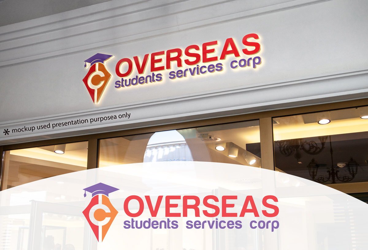 Logo Design by A S design @ for united states service center for overseas students,inc | Design #18175845