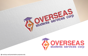 Logo Design by A S design @ for united states service center for overseas students,inc | Design: #18175846