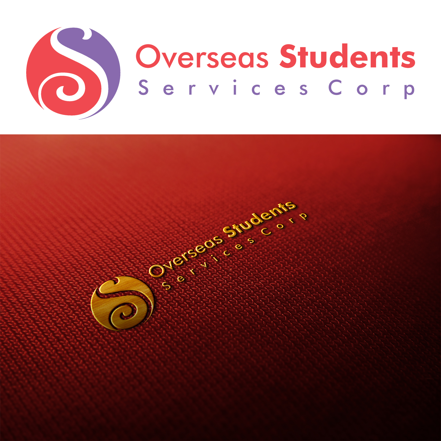 Logo Design by Suwaji Suwaji for united states service center for overseas students,inc | Design #18171617