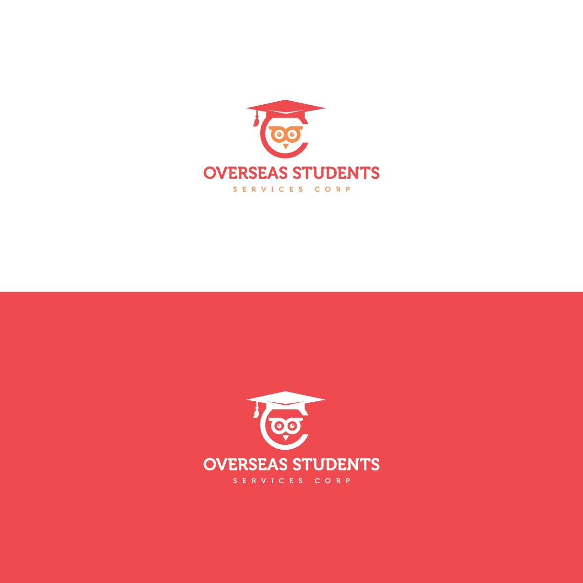 Logo Design by chynthiadewi91 for united states service center for overseas students,inc | Design #18181481