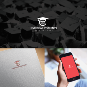 Logo Design by chynthiadewi91 for united states service center for overseas students,inc | Design: #18181482
