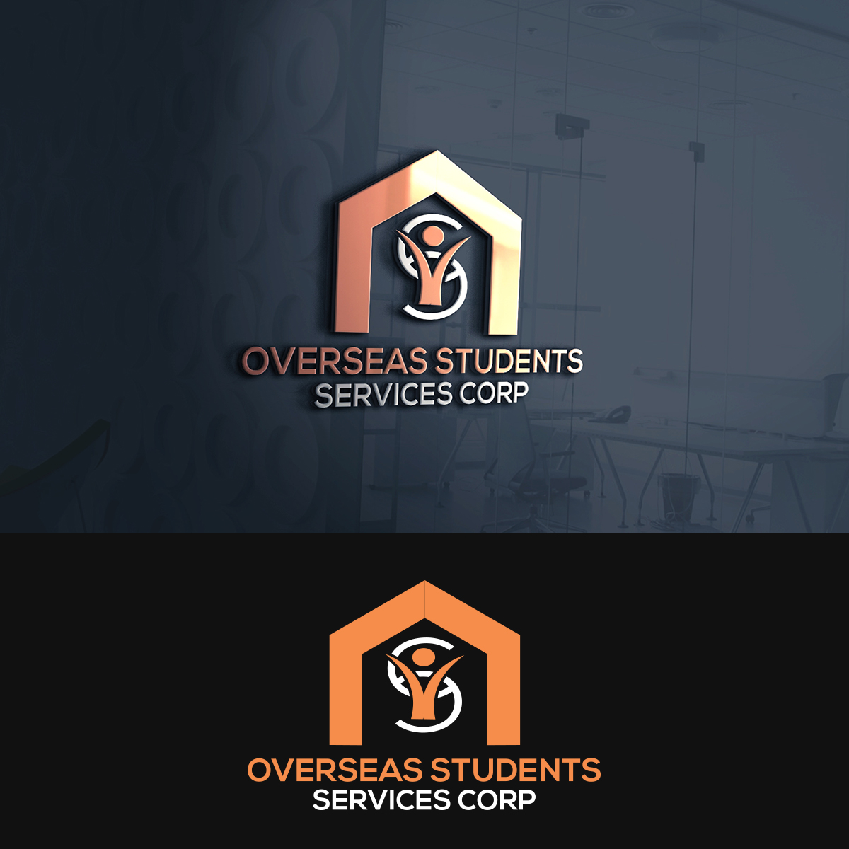 Logo Design by Maxtech for united states service center for overseas students,inc | Design #18160222