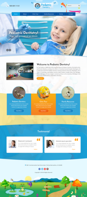 Web Design by pb for Pediatric Dentistry | Design: #18173918