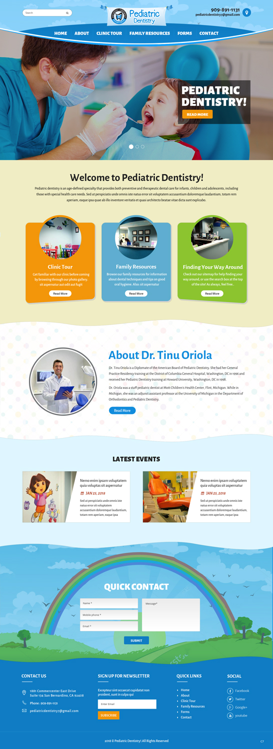 Web-Design von pb für Pediatric Dentistry | Design #18173920