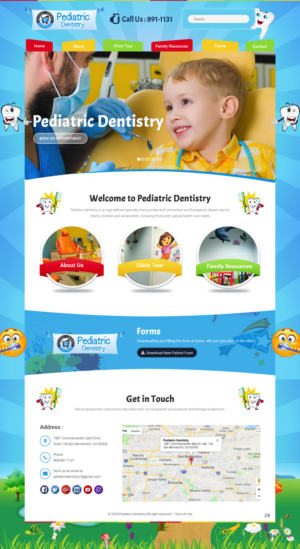 Web Design by pb for Pediatric Dentistry | Design: #18173921