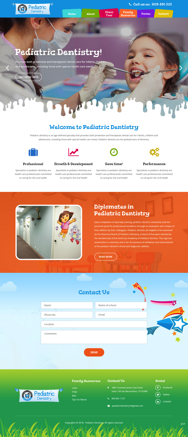 Web-Design von pb für Pediatric Dentistry | Design #18173922