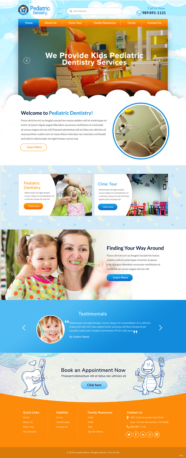 Web-Design von pb für Pediatric Dentistry | Design #18173930