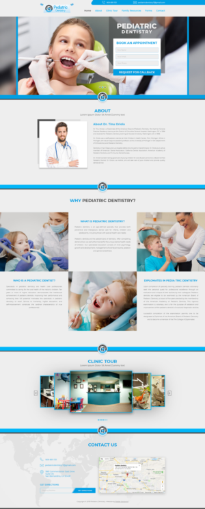 Web Design by Dexter Solutions for Pediatric Dentistry | Design: #18244152