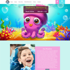 Web Design by Dina Web for Pediatric Dentistry | Design: #18296588