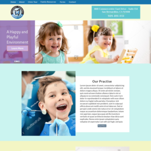 Web Design by Dina Web for Pediatric Dentistry | Design: #18296589