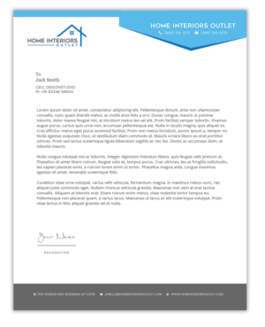 Home Interiors Outlet needs Business cards and letterhead | Design de Papeterie par Expert Designer