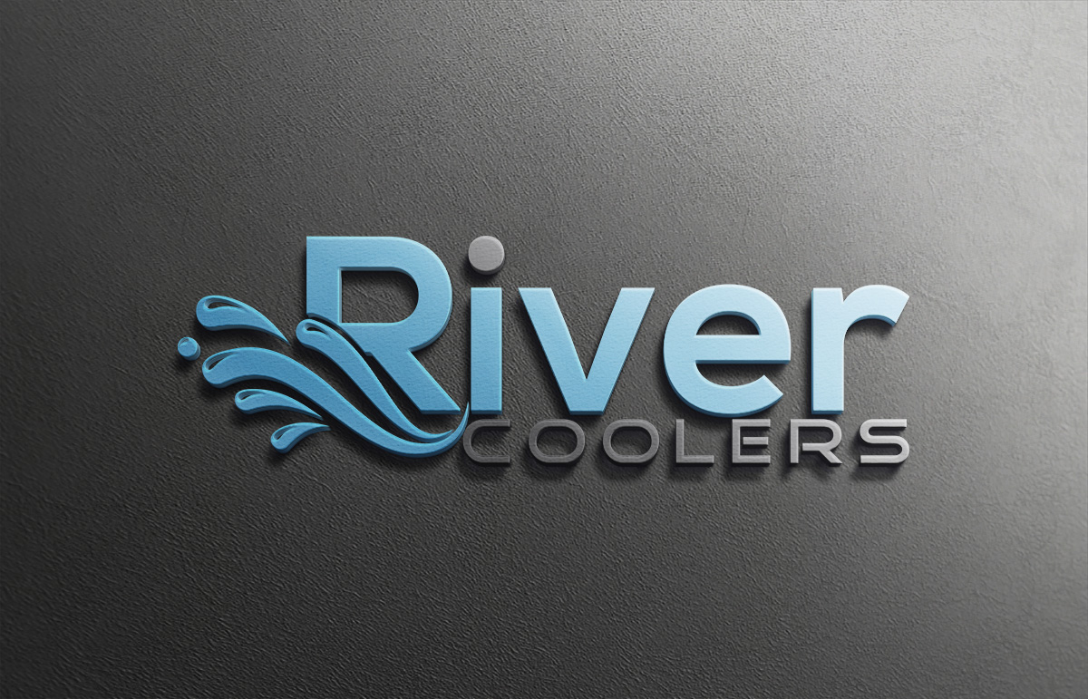 elegant playful radio logo design for river coolers by ek las