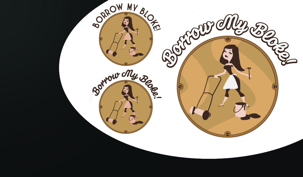 Logo Design by FallacyDesign for Borrow my Bloke | Design #2804086