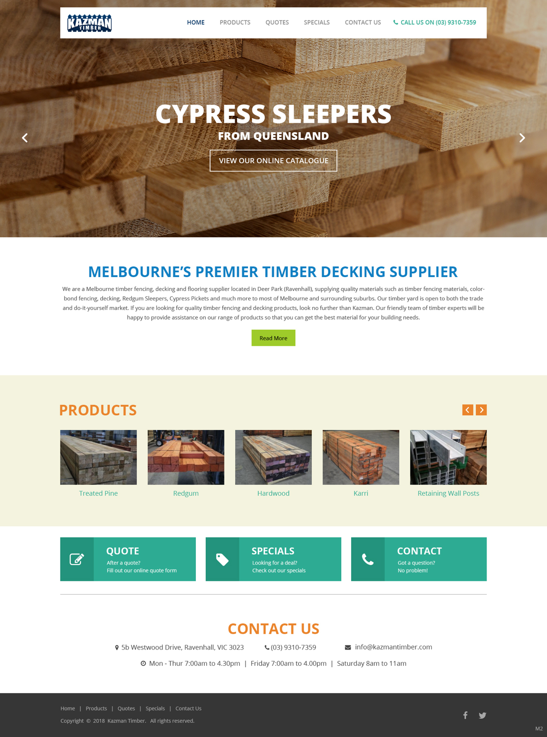 Wordpress Design by pb for Kazman Timber | Design #18174017