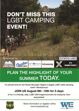 Event Flyer - LGBT Camping Event | Flyer Design by falcon.wings