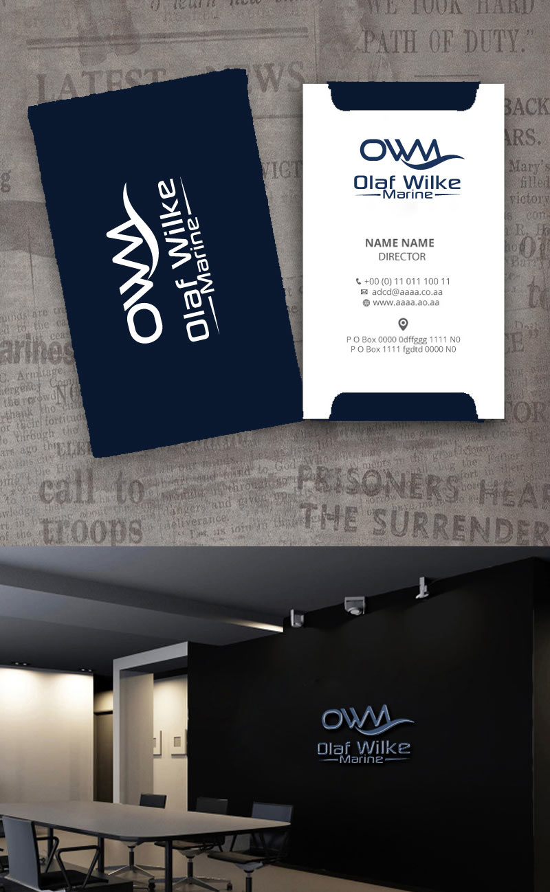 Logo Design by zebronicgraphic for Olaf Wilke Marine | Design #18174724