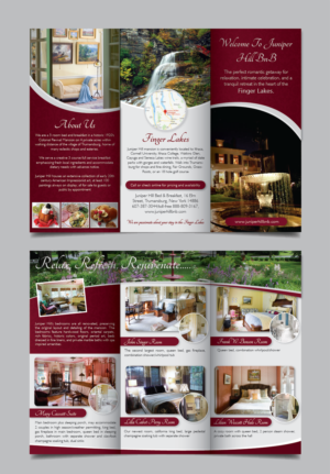 Brochure Design by alex989 for Juniper Hill Bed & Breakfast | Design: #18236190