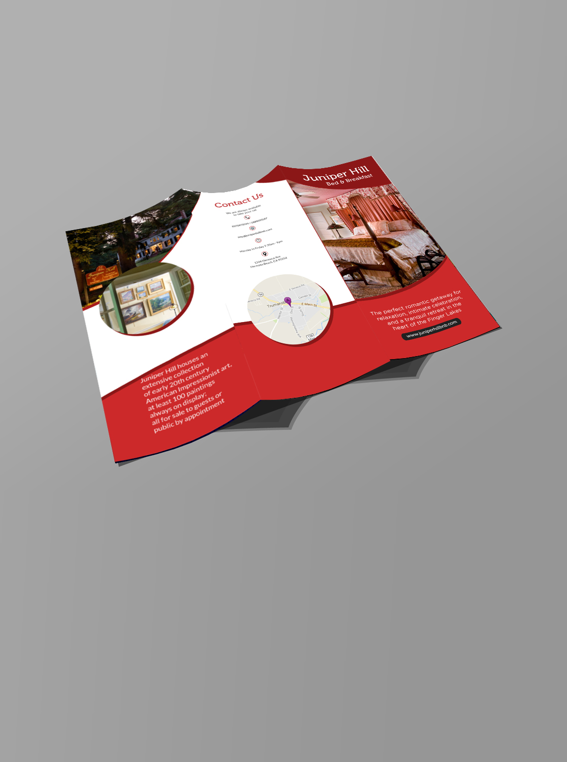Diseño de Brochure por creative.bugs para Juniper Hill Bed & Breakfast | Diseño #18182739