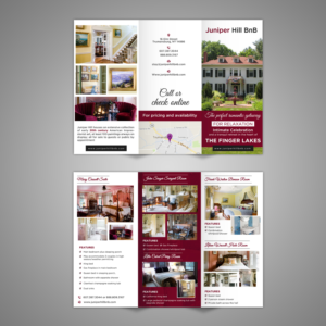 Brochure Design by creative.bugs for Juniper Hill Bed & Breakfast | Design: #18208448