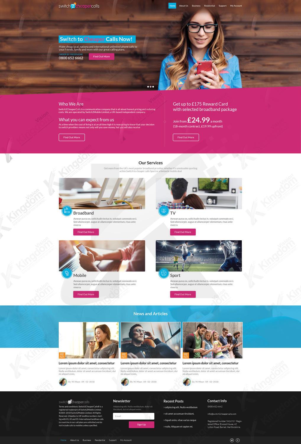 Web Design by Kingdom Vision for this project | Design #18234134