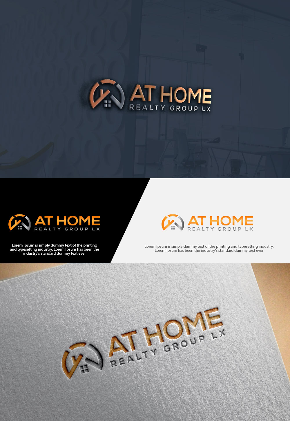 Logo Design by dr ghulam mustafa sahab for At Home Realty Group | Design #18279313