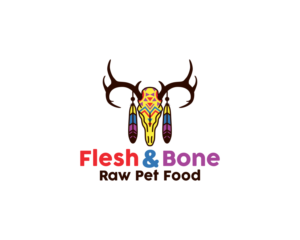 Logo Design by alpino for Flesh and Bone Raw Pet Food | Design: #18251310