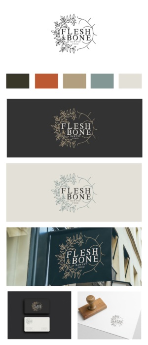 Logo Design by Maurissahunter for Flesh and Bone Raw Pet Food | Design: #18175680