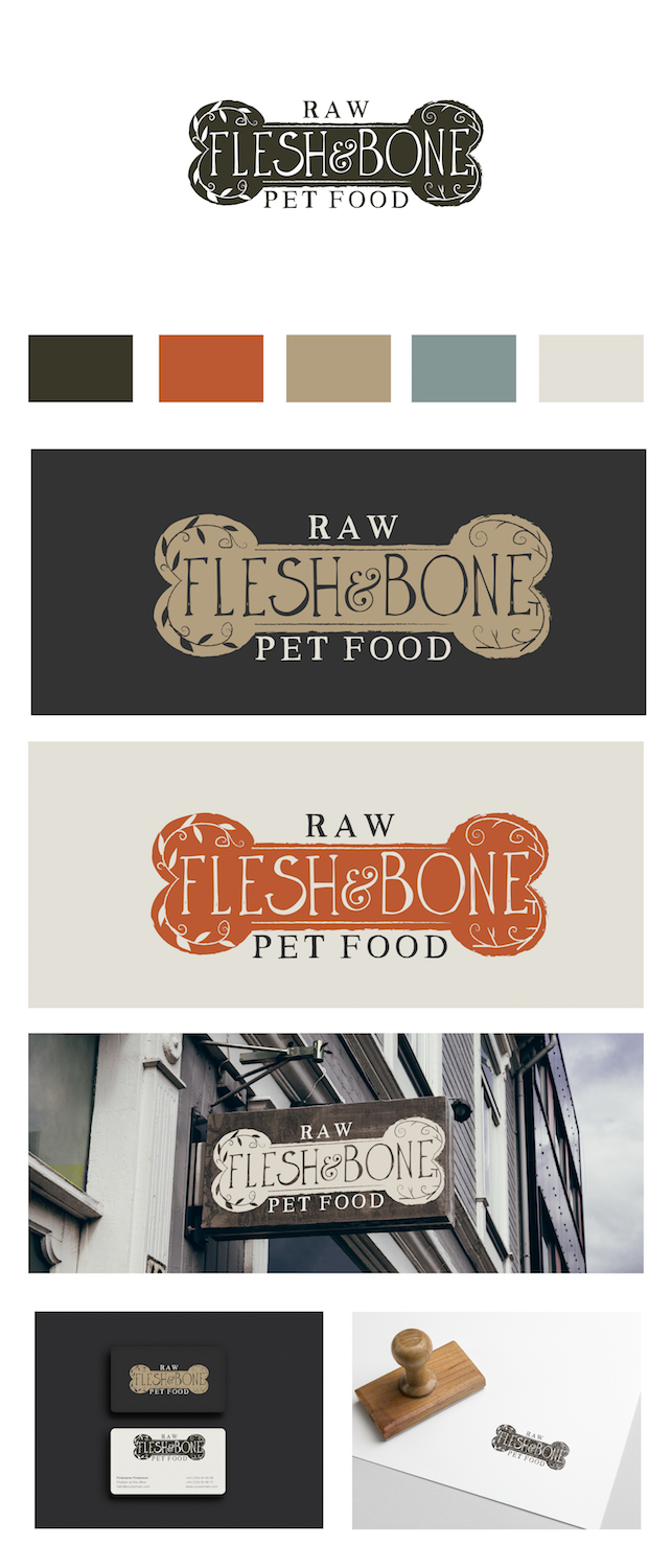 Logo Design by Maurissahunter for Flesh and Bone Raw Pet Food | Design #18203144