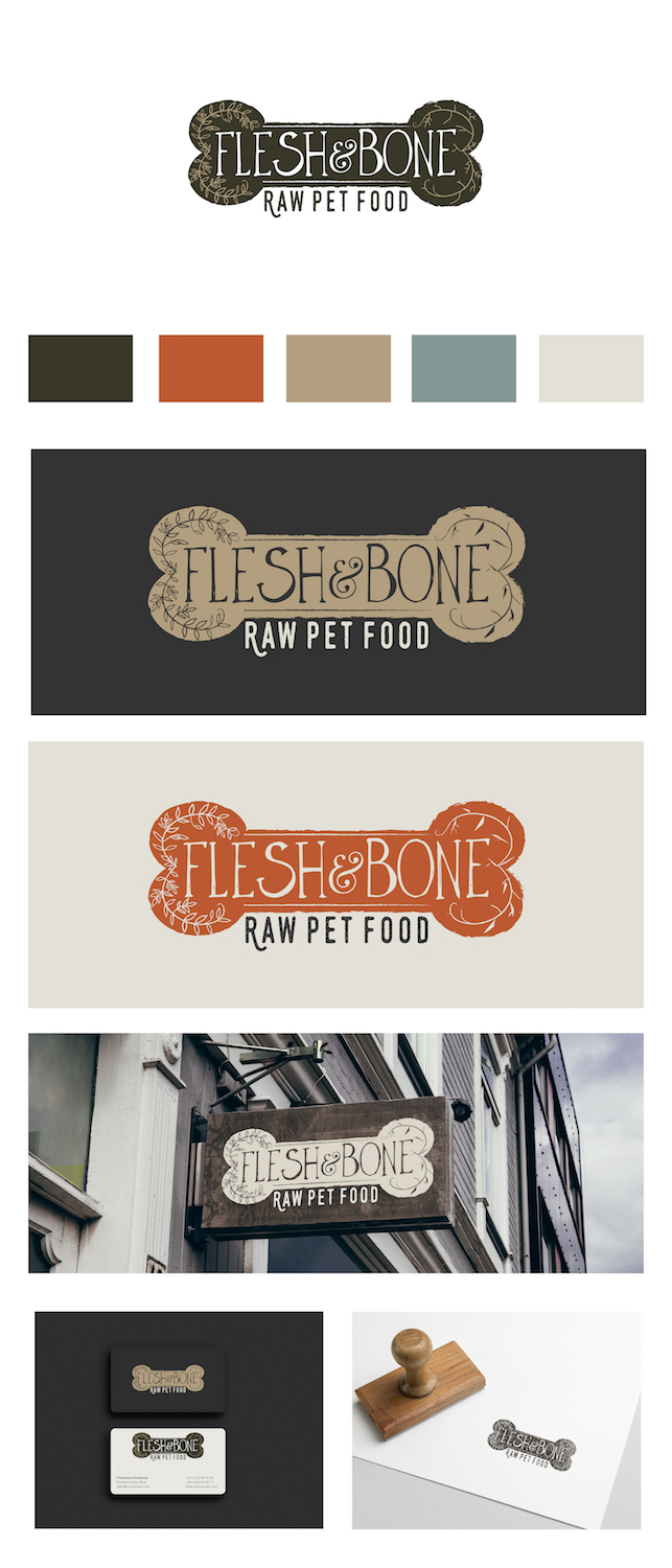 Logo Design by Maurissahunter for Flesh and Bone Raw Pet Food | Design #18203147