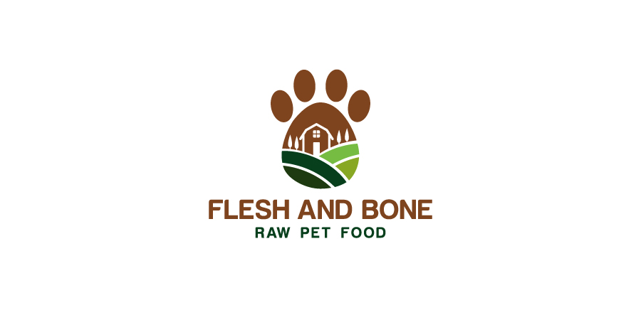 Logo Design by debdesign for Flesh and Bone Raw Pet Food | Design #18179993