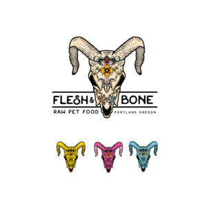 Logo Design by AbhishekkM'24 for Flesh and Bone Raw Pet Food | Design: #18232681