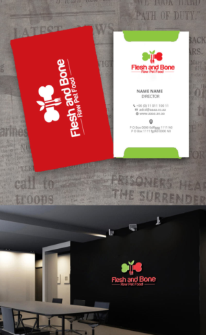 Logo Design by zebronicgraphic for Flesh and Bone Raw Pet Food | Design: #18195830