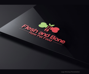 Logo Design by zebronicgraphic for Flesh and Bone Raw Pet Food | Design: #18195831
