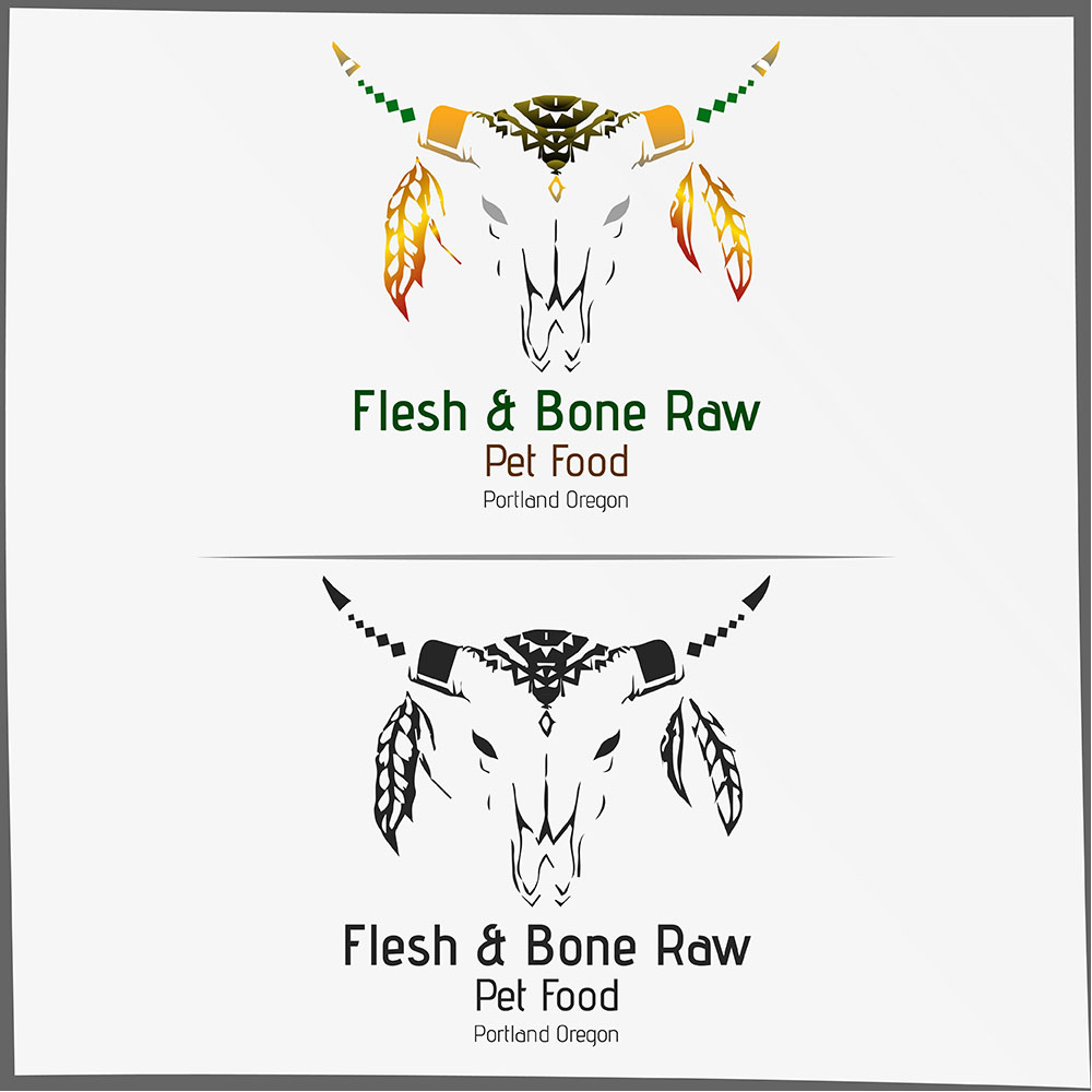 Logo Design by seobizplanet1 for Flesh and Bone Raw Pet Food | Design #18241597