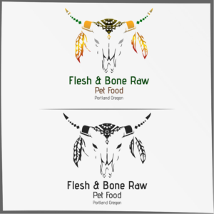 Logo Design by seobizplanet1 for Flesh and Bone Raw Pet Food | Design: #18241597